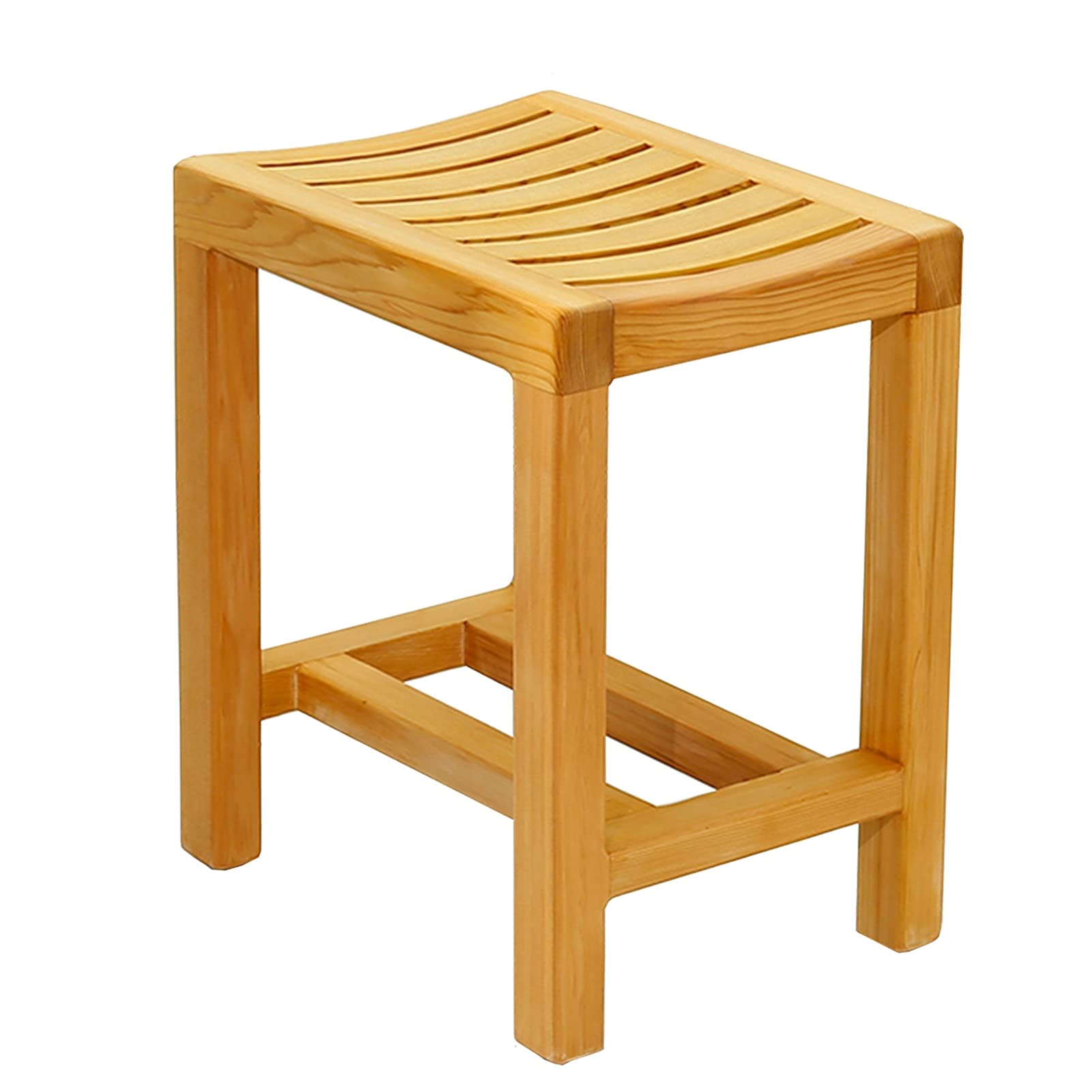 Chaise de bain en bois naturel pour un moment de bien-être sécurisé dans la baignoire