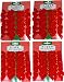 3" Mini Red Velvet 2 Loop Bow (72 Pack) W/Gold Foil Tie Back