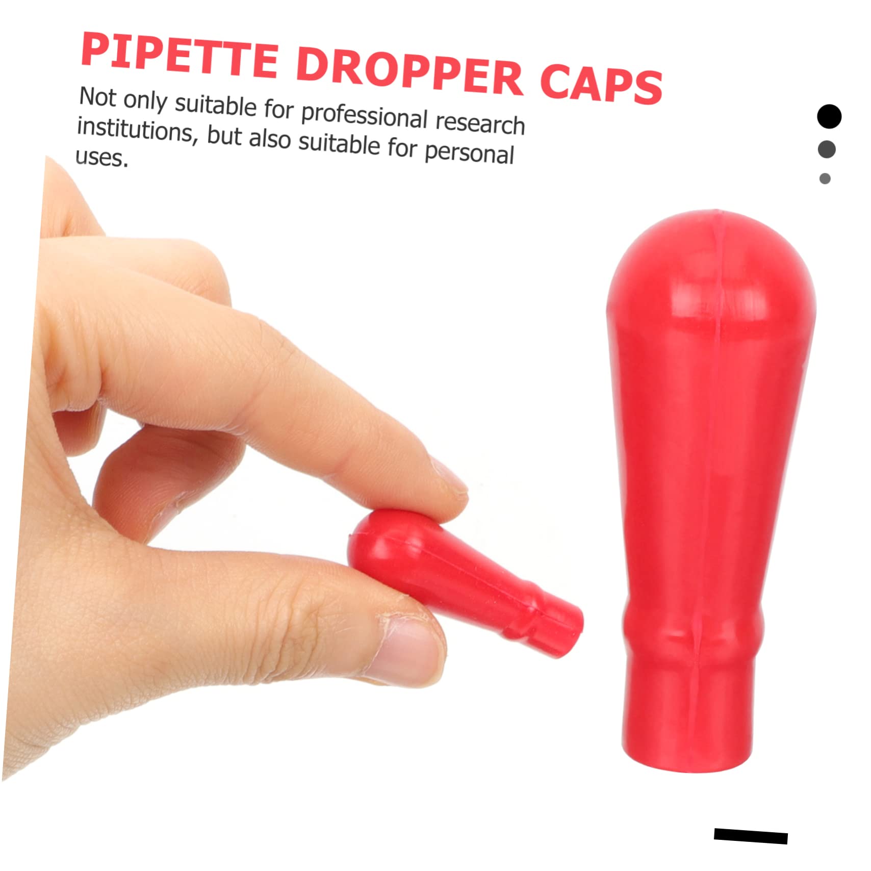 Cabilock 4 Set Tappi Ricambio Per Pipette Gomma Per Contagocce Per Laboratori E Uso Personale 50 Pezzi * 4