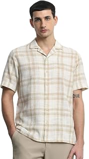 MUFTI Green Checks Camp Shirt
