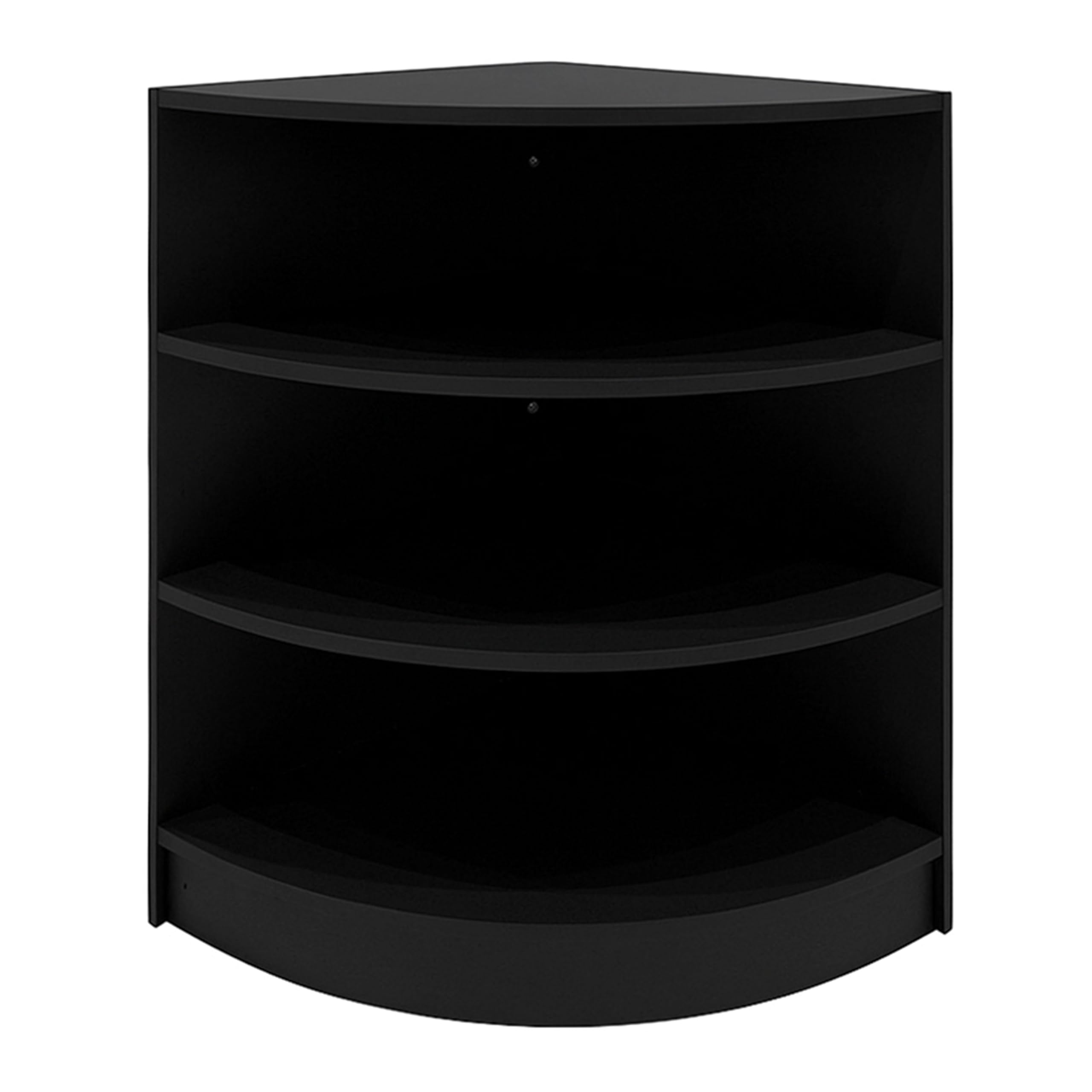Black Shop Counter Set Europa LED Light B1500 C1500 LM60 TB60 150 cm 60 cm W Zamykane drzwi przesuwne Klucze Retail Storage Units Till Block Glass Display Gablota Szafka Narożna Odzież Biżuteria Półki