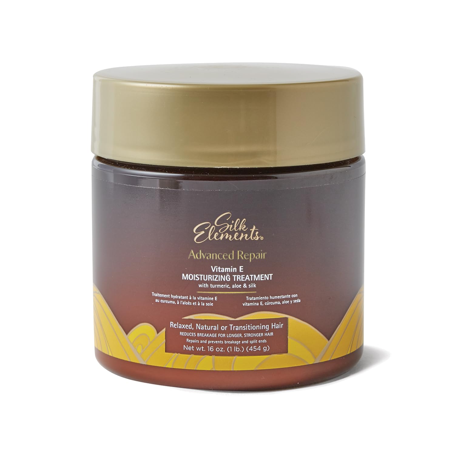 Advanced Repair Moisturizing Treatment, Vitamin E, Tumeric, and Silk, Strengthening, Conditioning, Adds Shine