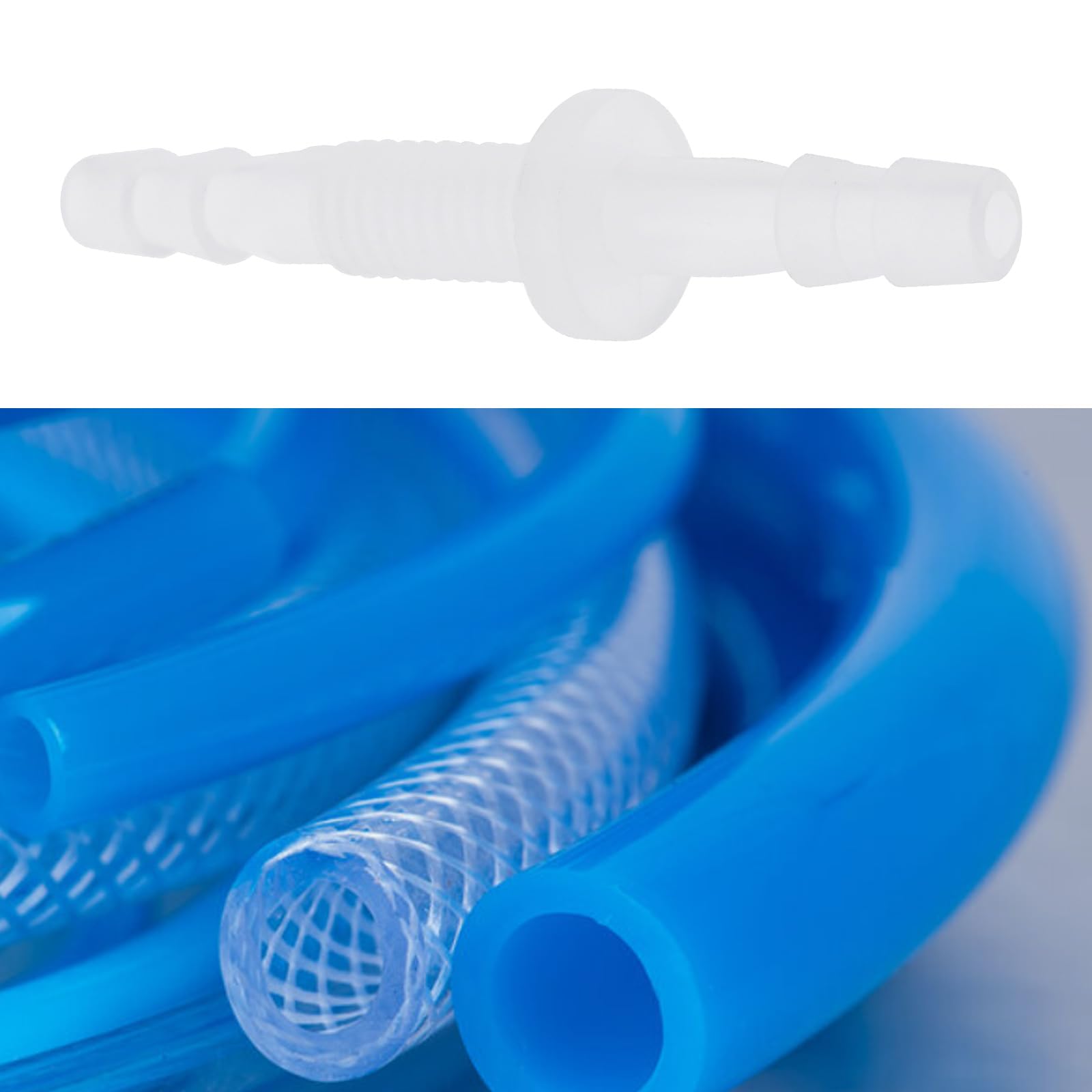 Lot De 4 Raccords Union Briny River 4mm – Double Barbeau, Avec Écrous M6 Et Joints – Pour Tuyau PE/PP