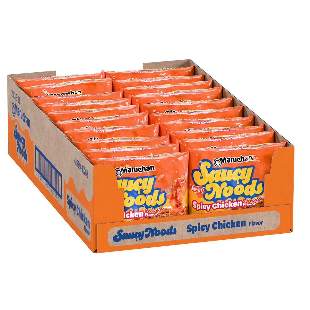 Amazon.com: Maruchan Ramen Spicy Chicken Noodles, Saucy Noods
