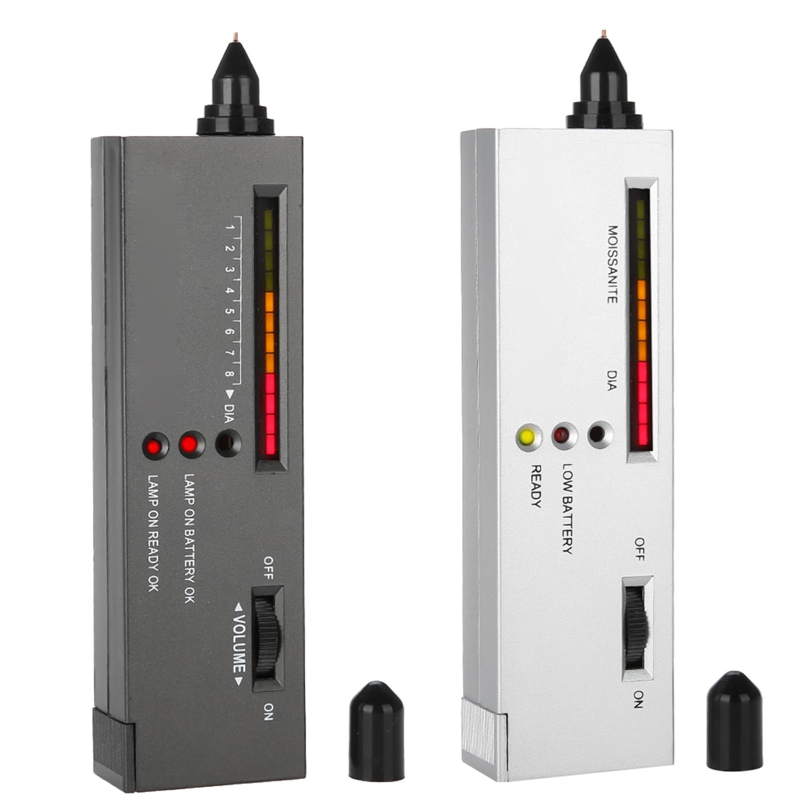 Professional Gold & Diamond Tester - 2 Types High-Precision Moissanite Jewelry Testing Pen with LED Indicator