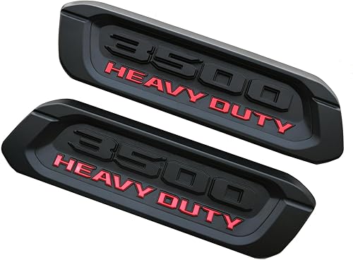 Miniatura 7 de Paquete de 2 emblemas 3500 resistentes para el lado izquierdo y derecho, insignias 3D de repuesto para 3500 (cromado)