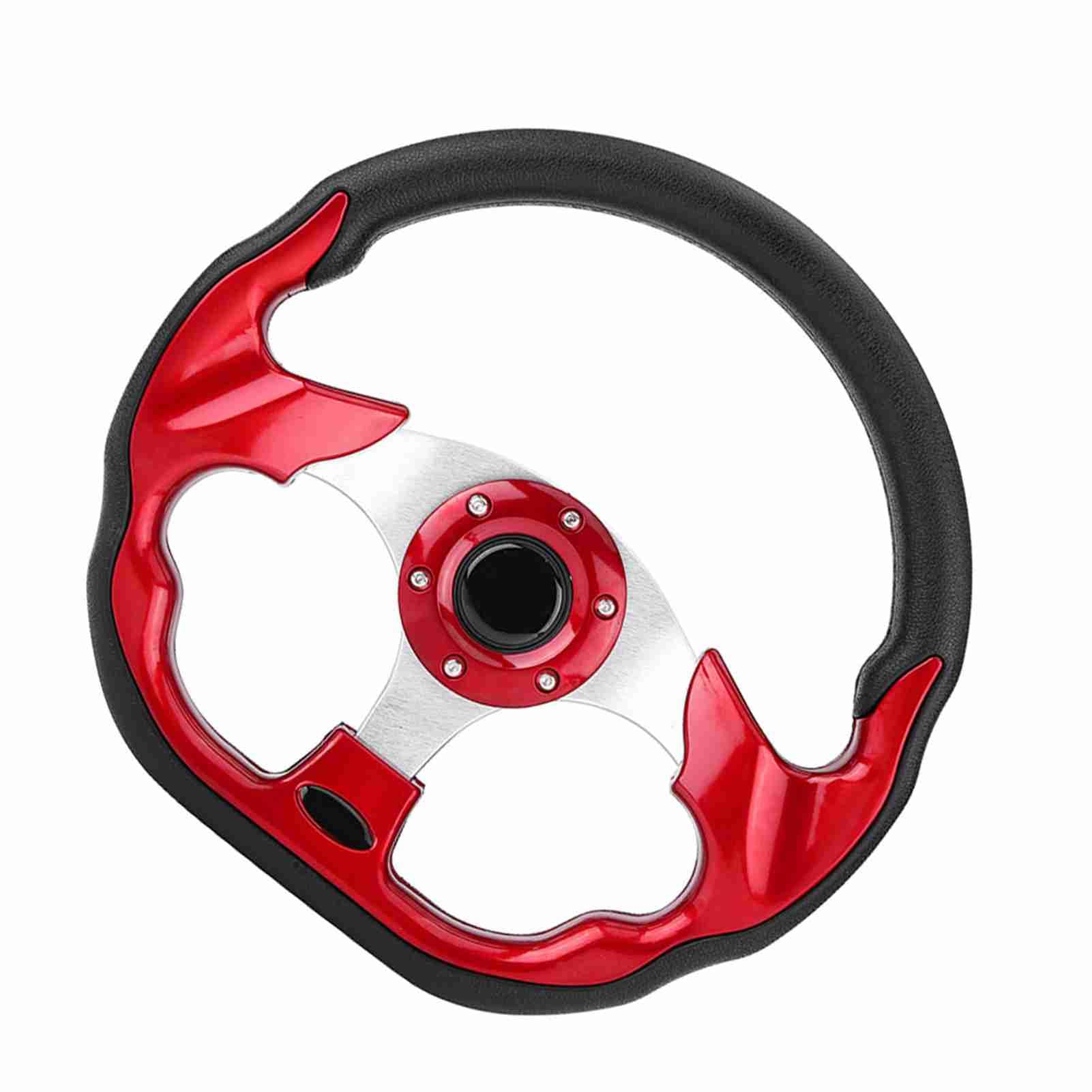 Kierownica Wyścigowa 320 Mm Zamszowa Skóra z Włókna Węglowego Antypoślizgowa Uniwersalne Dopasowanie do Zmodyfikowanych Samochodów Driftowych Wydajność Aluminiowa Rama Kierownica (czerwony)