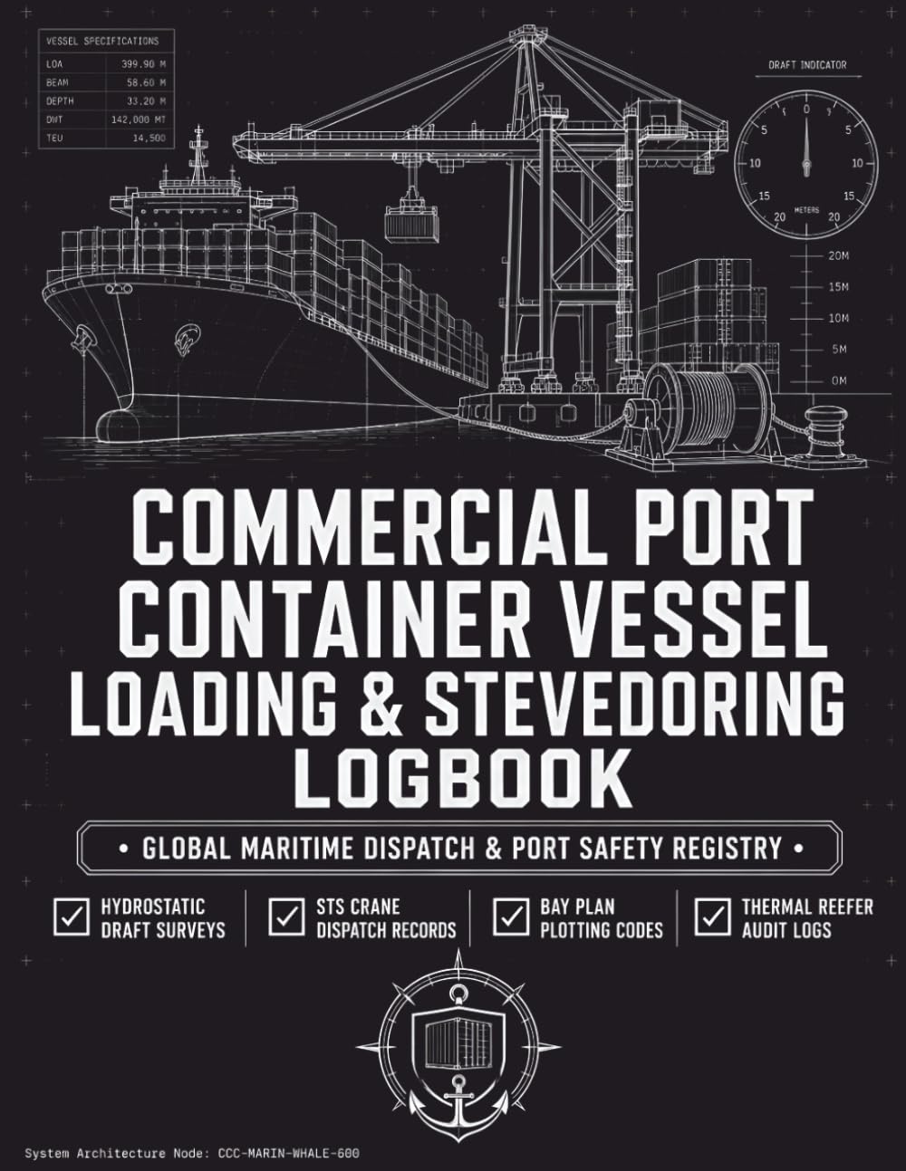 Commercial Port Container Vessel Loading & Stevedoring Logbook: The Global Infrastructure Register for Vessel Hydrostatic Draft Surveys, Ship-to-Shore ... Plans, and Cold-Chain Thermal Reefer Audits