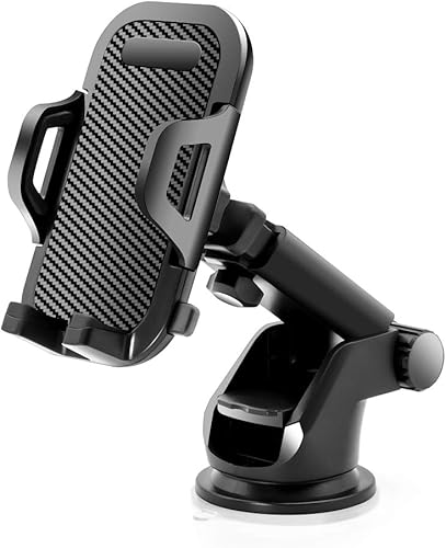 SONKIR Soporte de teléfono para automóvil, tablero de instrumentos y parabrisas, soporte para teléfono celular con diseño de un solo toque, rotación