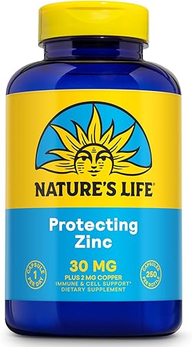 Natures Life Picolinato de zinc 30 mg Plus 2 mg de cobre 250 cápsulas vegetarianas Natures Life Picolinato de zinc 30 mg Plus 2 mg de cobre 250 cápsulas vegetarianas