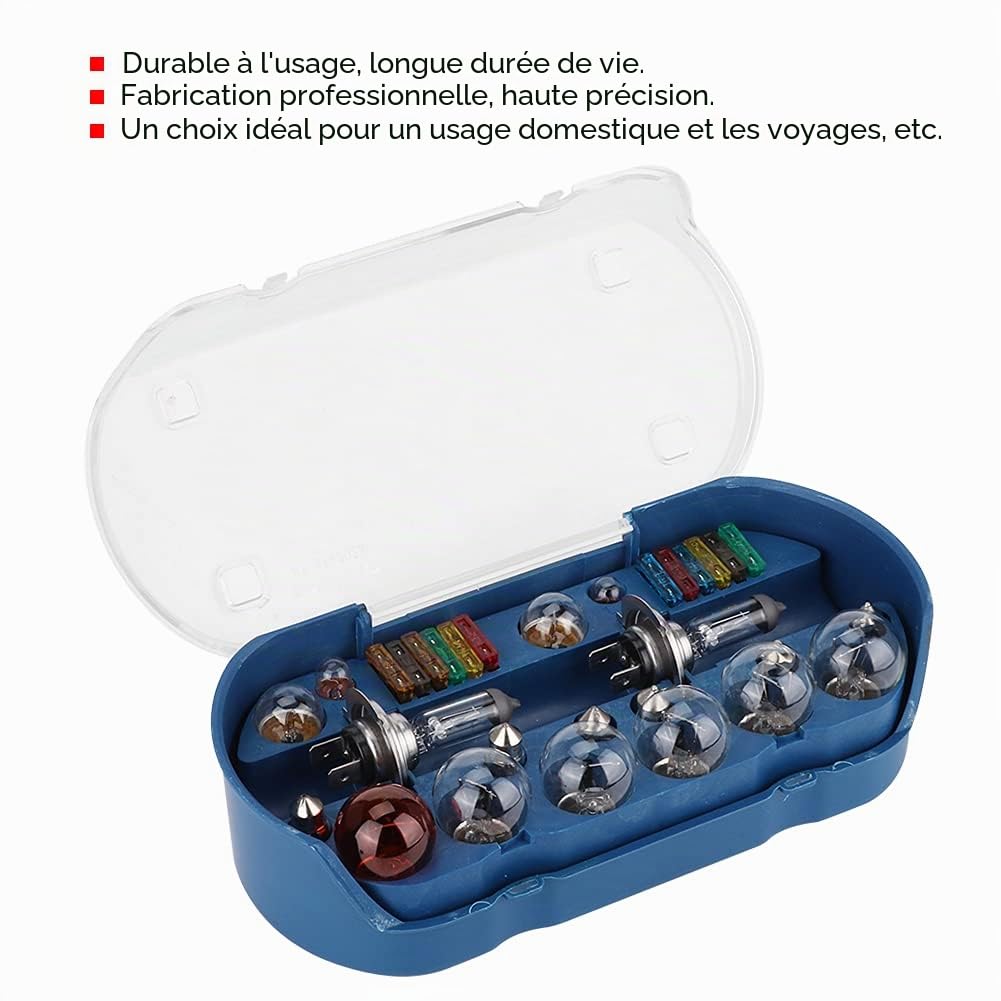 Tbest assortiment d'ampoule pour de 2006,Ensemble D'ampoules deure Ensemble D'ampoules deure Fusible 30 Pièces H7 12V 55W Autoure Ampoule D'urgence Kit de Fusibles Pièces de Rechangelles