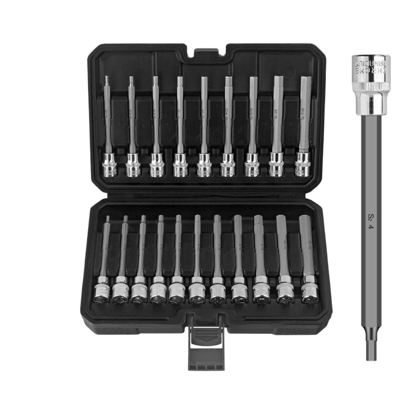 Metrischer Innensechskant Satz 20tlg 1cm H3-H12 Stahl metrisch