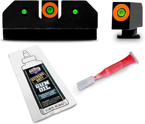 Miniatura 7 de XS SIGHTS Miras nocturnas de tritio de 3 puntos, se adapta a pistolas Glock Gen 1  5 +MOS, iluminación dual