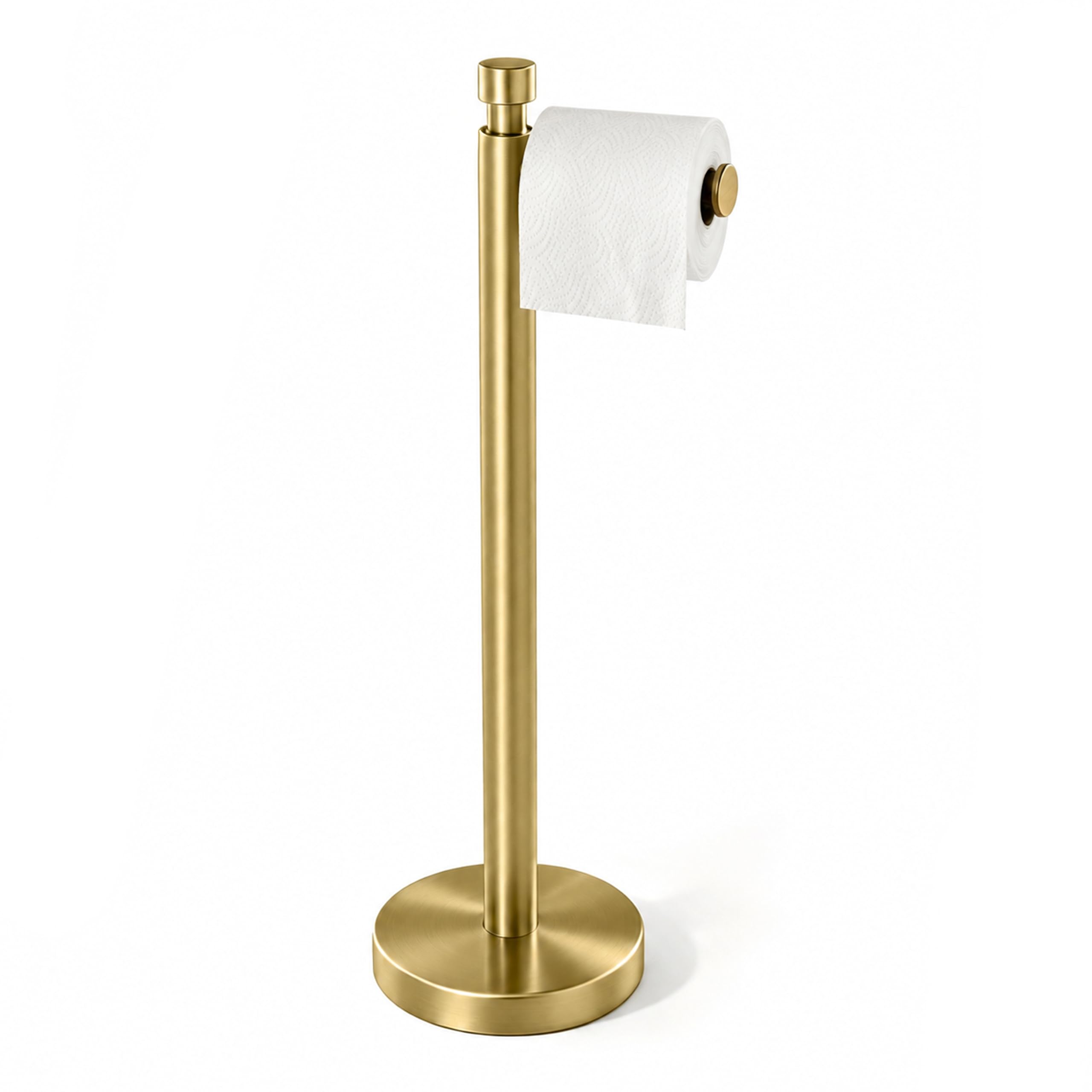 YUMORE Toilet Paper Holder Stand with Weighted Base, Matte Black — Amazon image 8