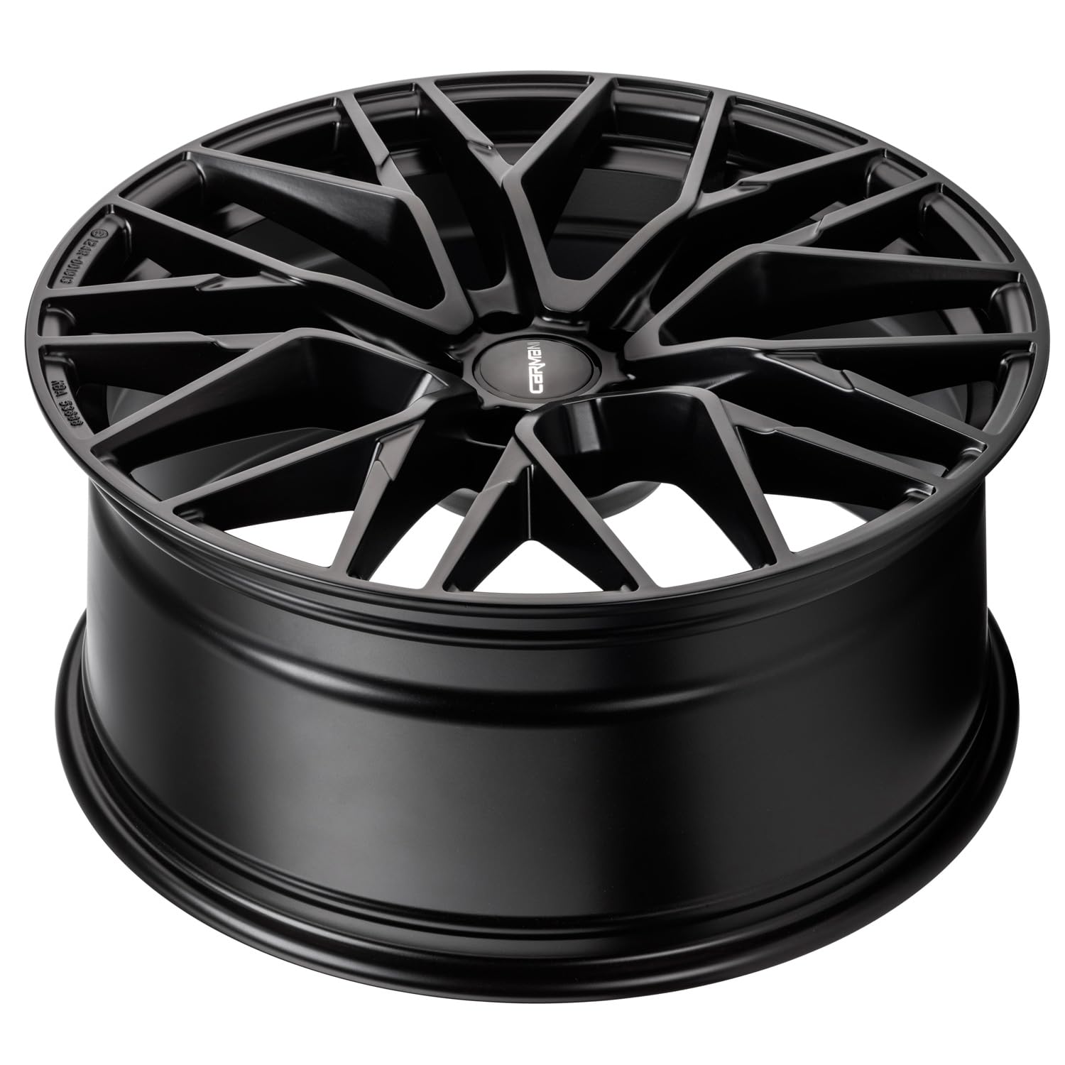 4x Carmani alloy rims 20 Ludwig 6.5x16 ET44 5x112 black matt