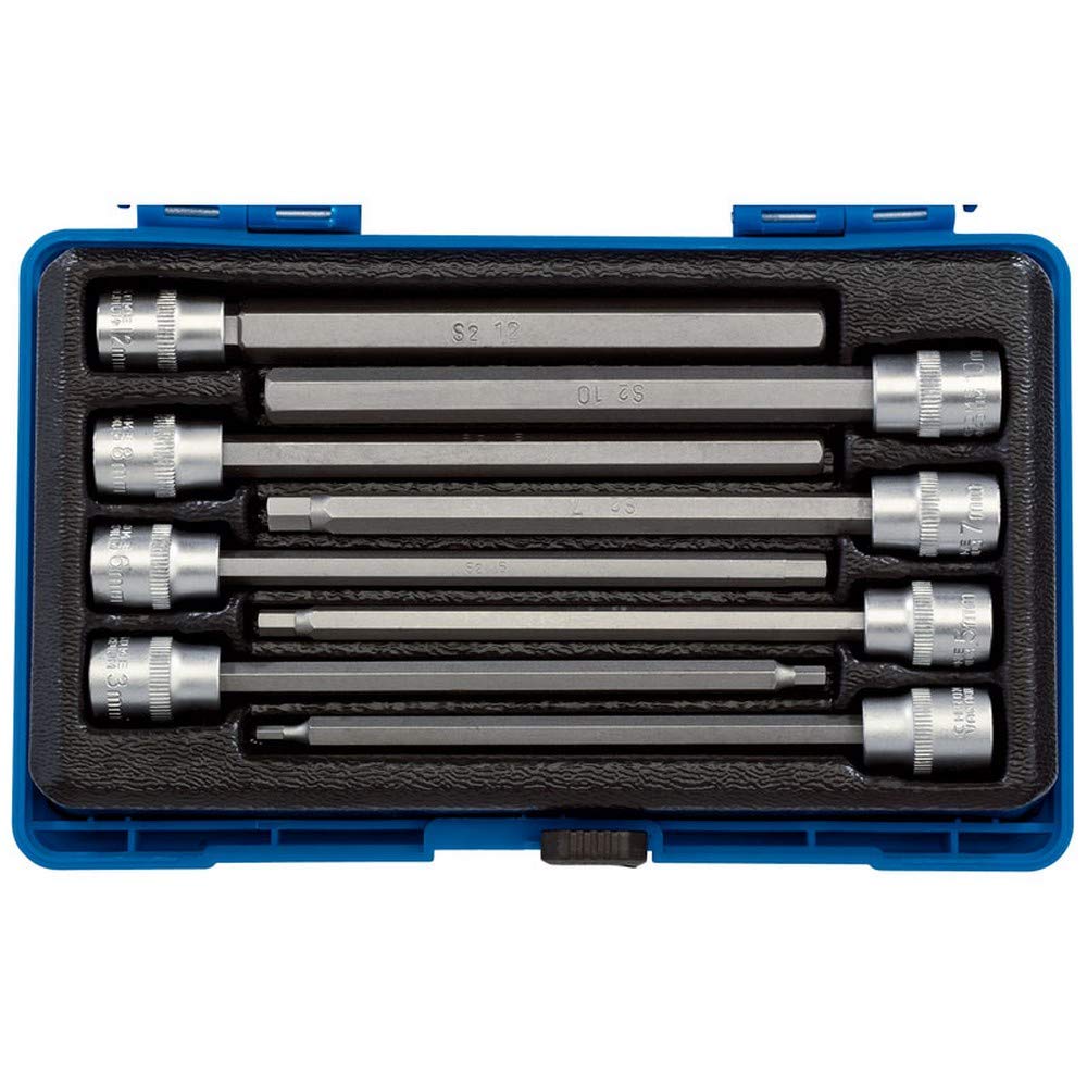 Juego de puntas DRAPER d-hex/8/150 para reparaciones de motor y mantenimiento de moto 3/8