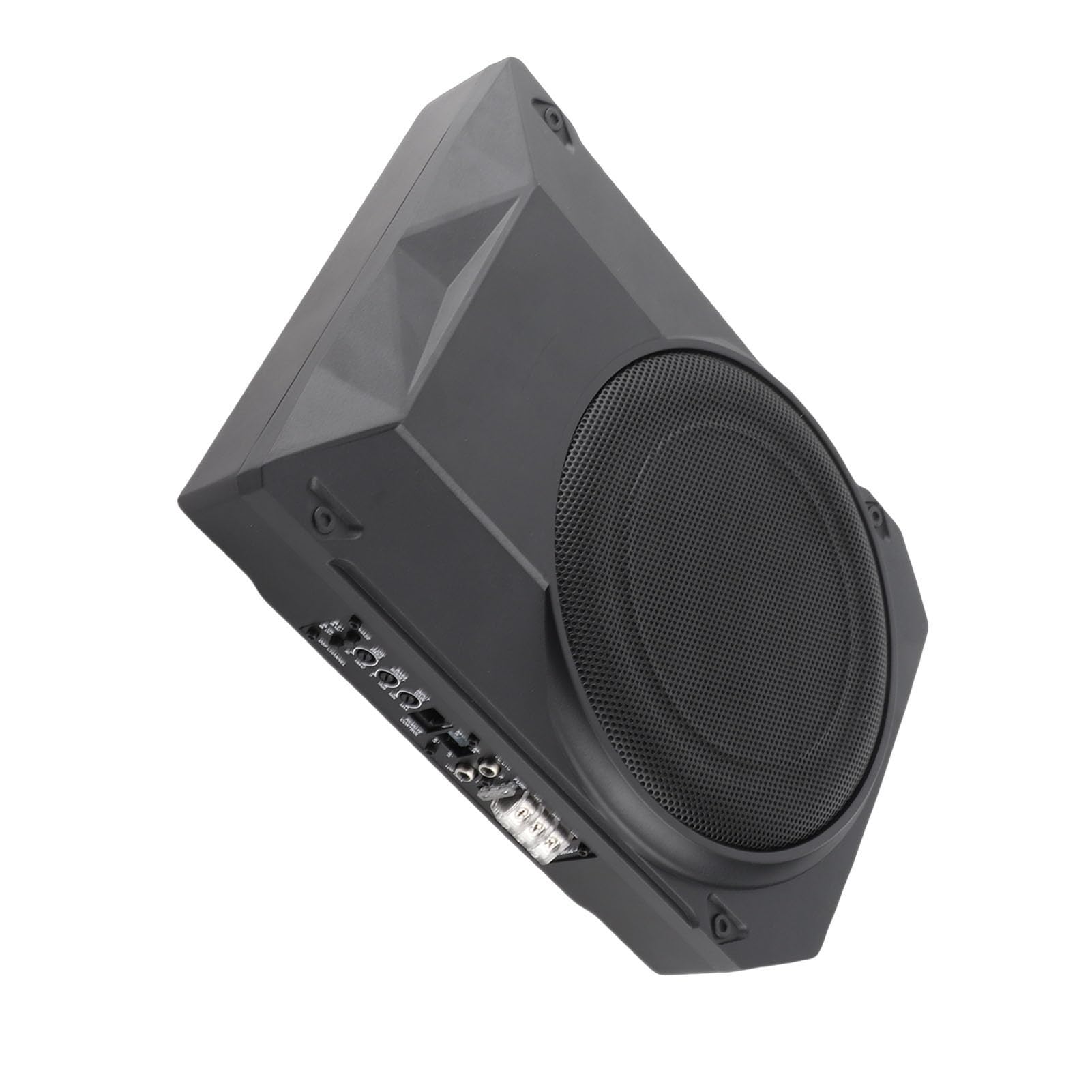 Ausla Subwoofer per Auto, Subwoofer Attivo Sotto il Sedile in Ferro e Alluminio DC12V 600W con Filtro Passa Basso Bass Boost Ingresso Livello Alto Basso per Aggiornamento Audio Universale per Auto