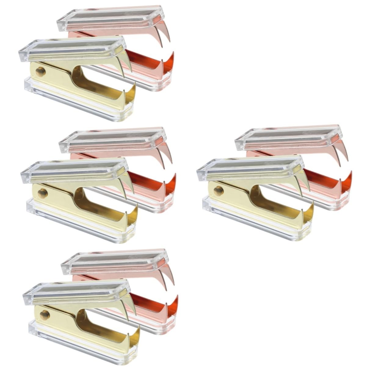 Uonlytech 4 Set Levapunti Mini Ufficio Attrezzo Dispositivi Di Rimozione Strumento Di Rimozione Dei Punti Metallici Dispositivo Di Rimozione Della Cucitrice Cartoleria Addominali 2 Pezzi * 4