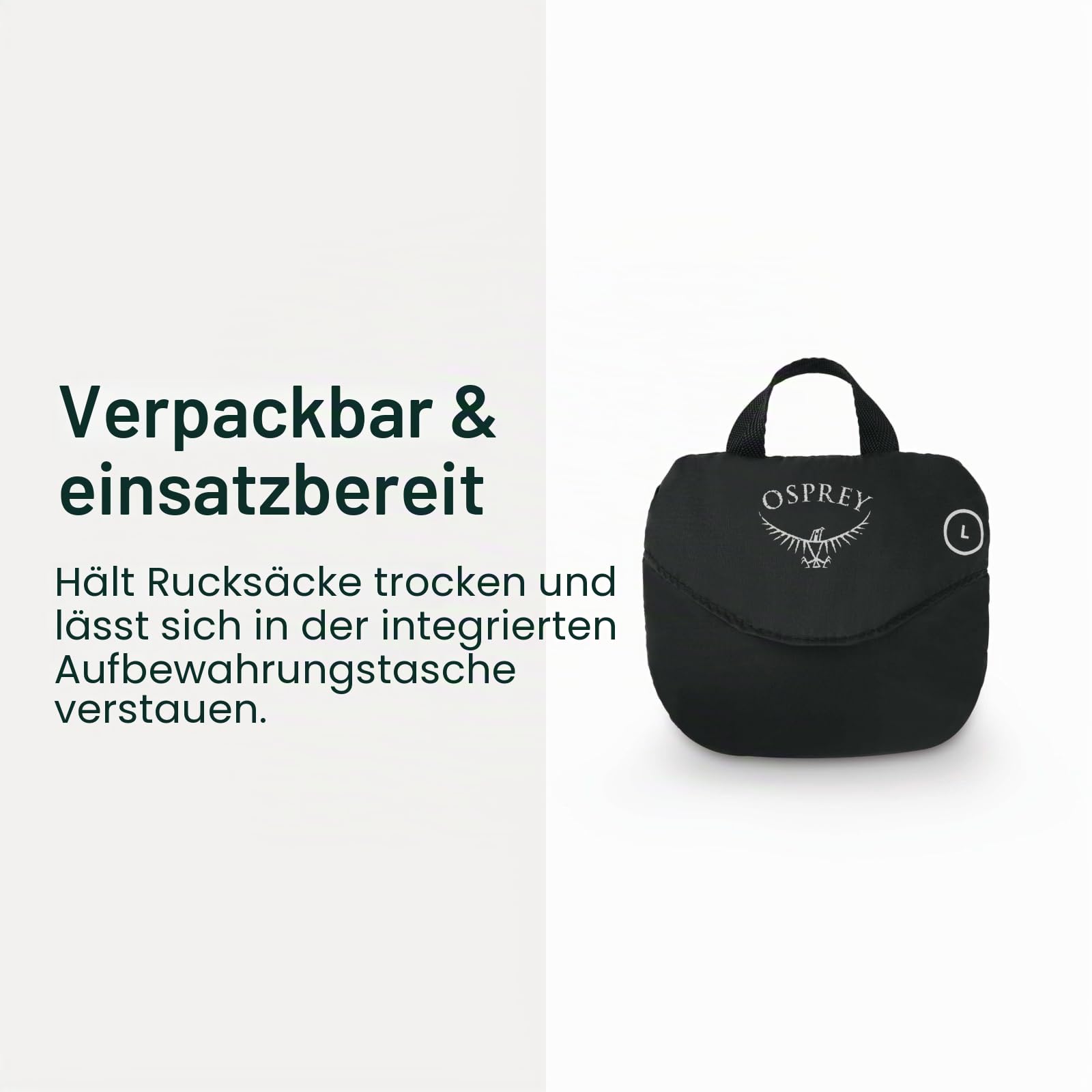 Osprey Ultralight Rucksack-Regenhülle X-Large, Black