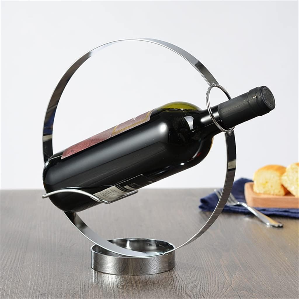 Living Room Creative Wine Rack Stainless Steel Counter Decoration Storage