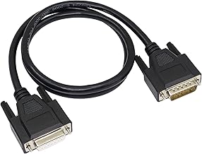 RIIEYOCA DB15 Serial Cable Male to Female Straight Through Cable with Gold Plated 15 Pin Connector for Data Communication 1M(Black)