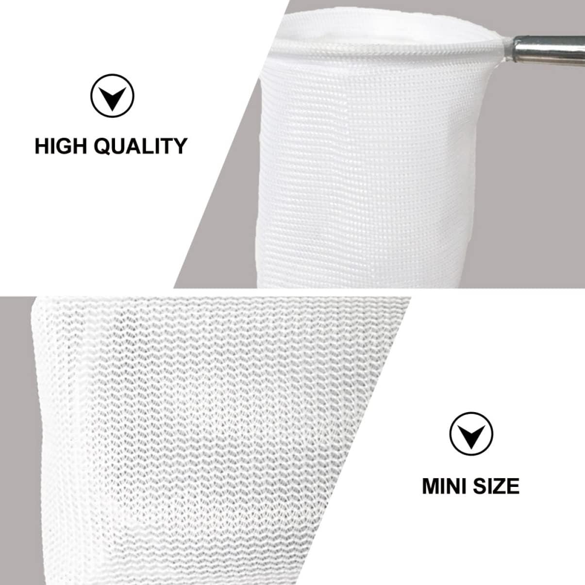 Mipcase 4pcs Practical Shrimp Fish Net Square Mesh Net Extendable Rod Telescopic Fishing for Aquarium Random Style