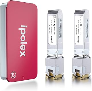 10G SFP+ RJ45 Copper Transceiver, 10GBase-T SFP+, Compatible for Cisco SFP-10G-T-S, Ubiquiti UniFi UF-RJ45-10G, Meraki MA-SFP-10G-T, MikroTik S+RJ10, Netgear AXM765, D-Link(CAT.6a/CAT7, 30m), 2 PACK