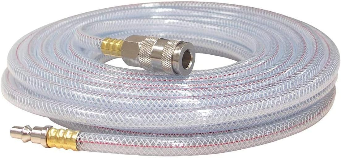 Stanley DST 100/8/6 Compresseur silencieux 59 dB, B2BE104STN703, Giallo Stanley & FERM Tuyau à air 10m - avec connexion rapide - pour compresseur