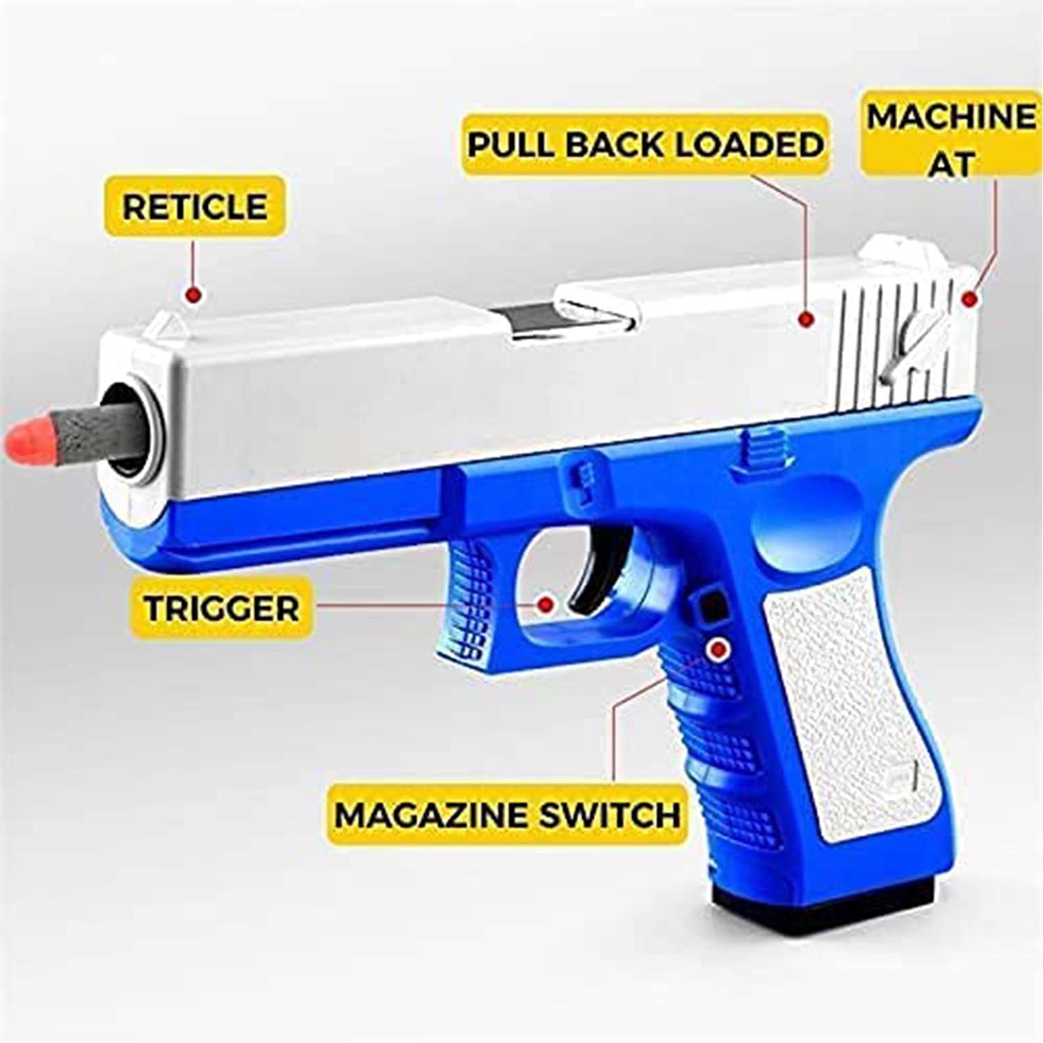 Buy Yikeyuan Upgrade Classic M1911 Soft Bullet Toy Gun Shell Ejection