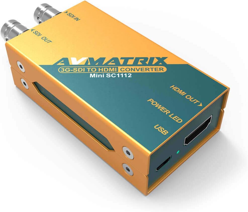 AVMATRIX Mini SC1221 Pocket-Size HDMI to 3G-SDI Broadcast Converter