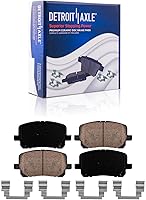 Vista 25 de Detroit Axle - Pastillas de freno delanteras para Nissan Pathfinder Frontier D21 720 Pickup Subaru SVX Pastillas de freno de cerámica con reemplazo
