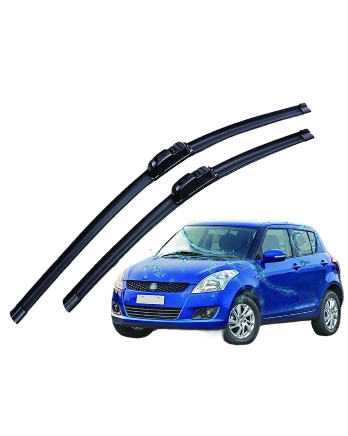 Para Suzuki para Swift Hatchback para MK2 2005-2017 limpiaparabrisas de coche tipo U goma suave sin marco sin soporte 21 "+ 18"