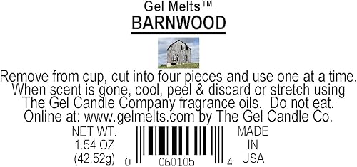 Miniatura 5 de 3 Pack Barnwood Aroma Gel Melts™ Gel Wax for Warmers and Burners by The Gel Candle Company Peel, MELT and Enjoy