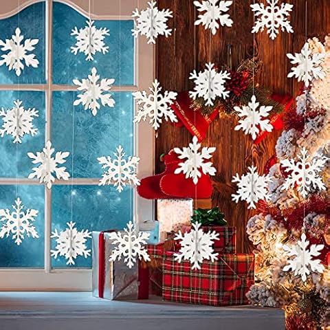 Decoraciones de Copo de Nieve de Navidad Qxndxq Cover