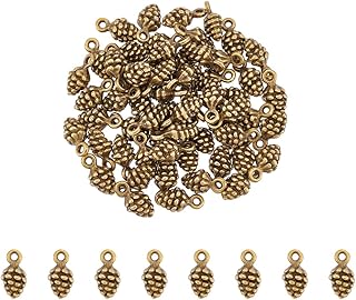 Crafting Magic with 60Pcs Bulk Tiny Pine Cone Charms: A Review
