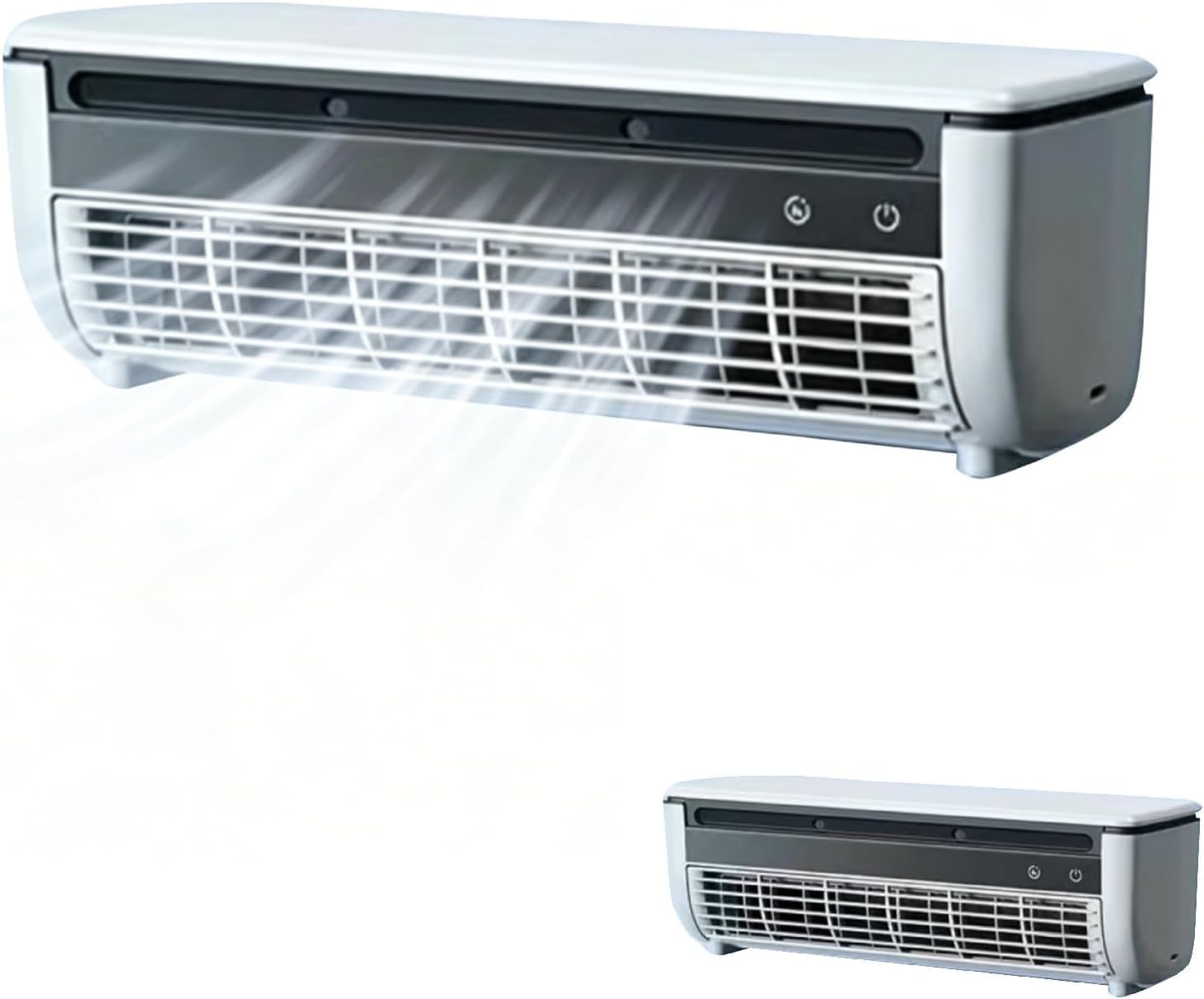 Aire acondicionado de pared sin unidad exterior, aire acondicionado portátil | Refrigeración instantánea en 30 segundos (B)