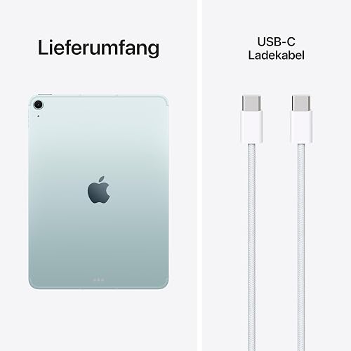 Apple 11" iPad Air (M4): Liquid Retina Display, 128 GB, 12 MP Front‑/Rückkamera, WLAN 7 mit Apple N1, Touch ID, Batterie für den ganzen Tag – Blau - 6