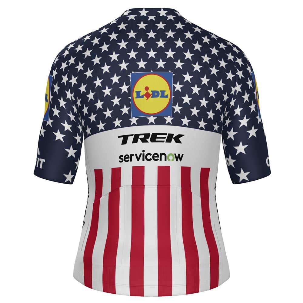 Santini Maillot De Manga Corta LIDL Trek USA National Champion M