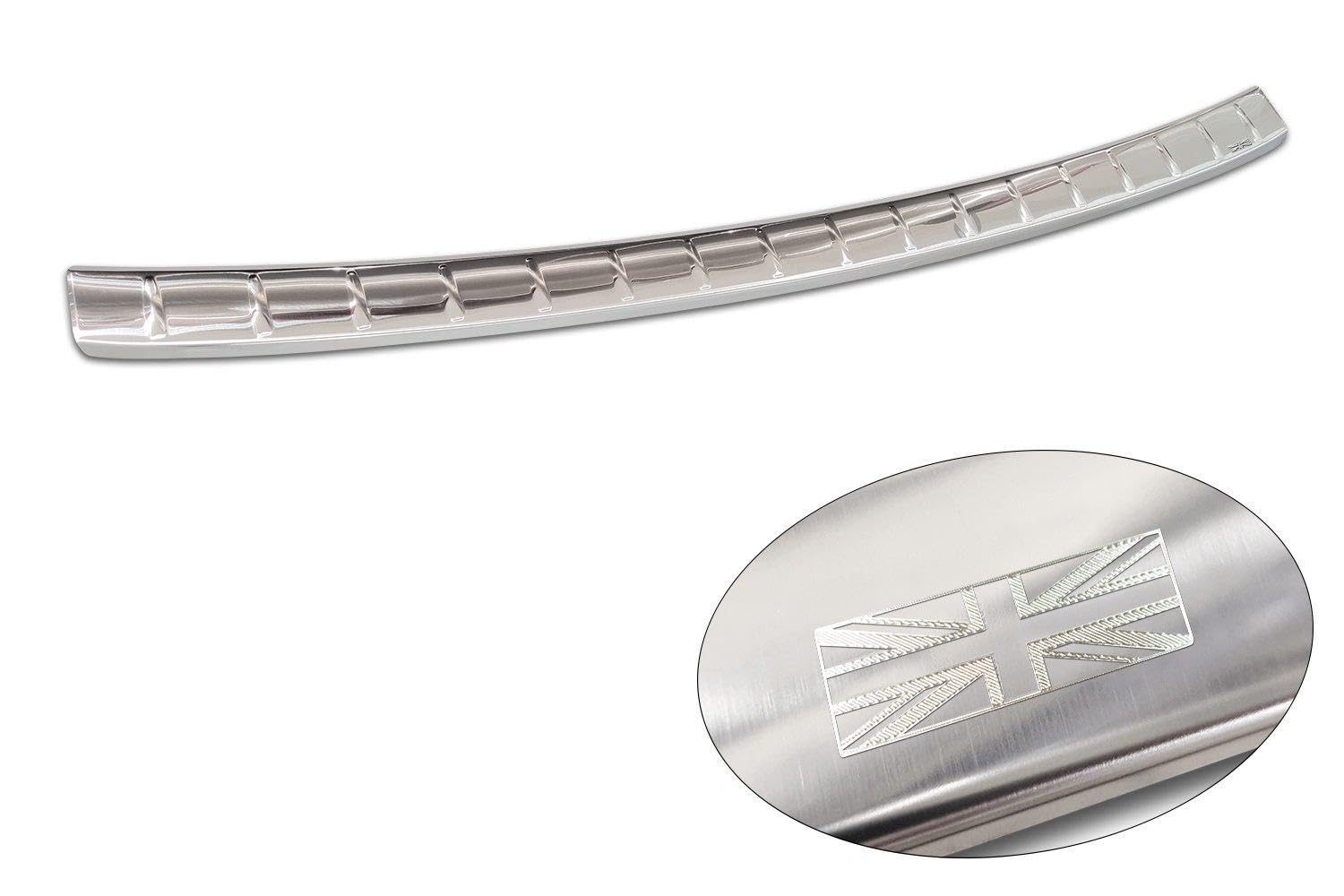 AVISA | Compatible avec MG EHS 2021+ | Protection de Pare-Chocs Arrière ; Acier Inoxydable, Brossé, Argenté ; Protection de Seuil de Coffre pour Protéger Votre Voiture des Rayures