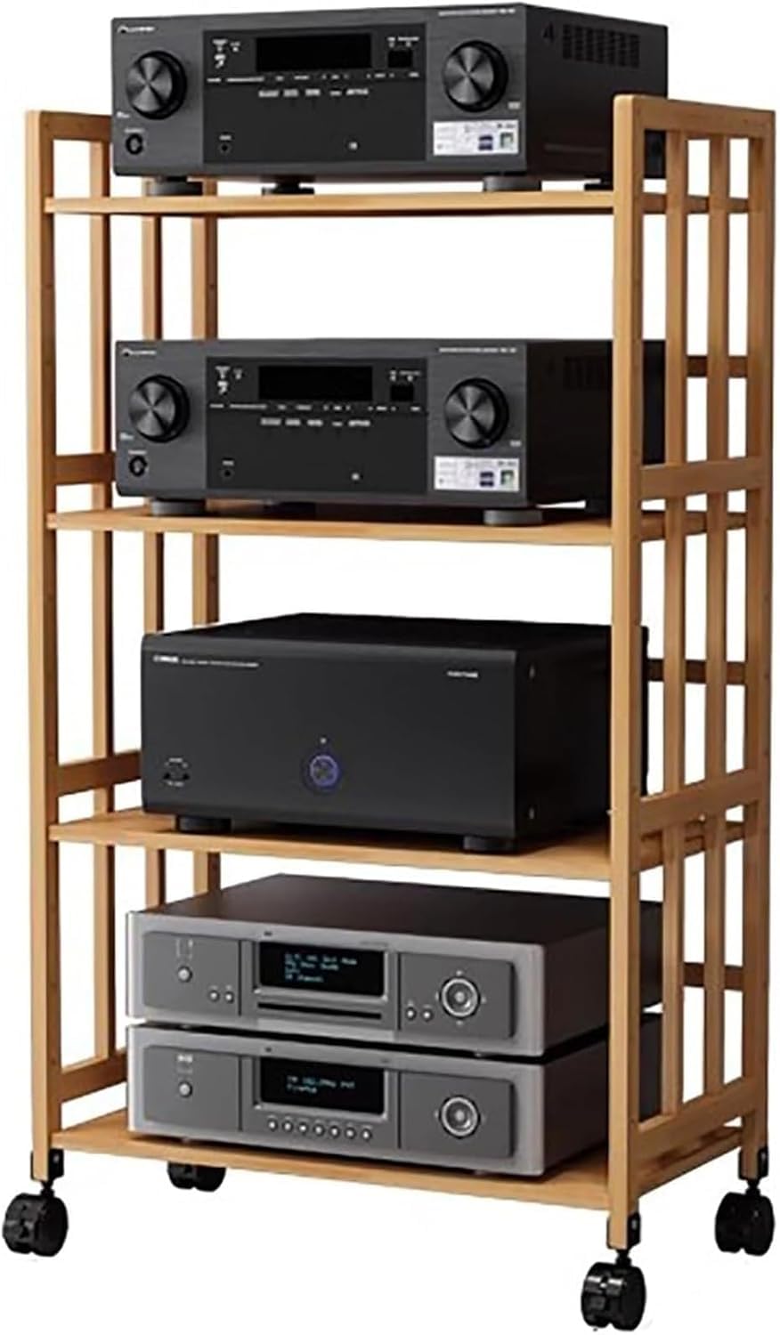 Estante multimedia de altura ajustable para organizar todos tus equipos de sonido