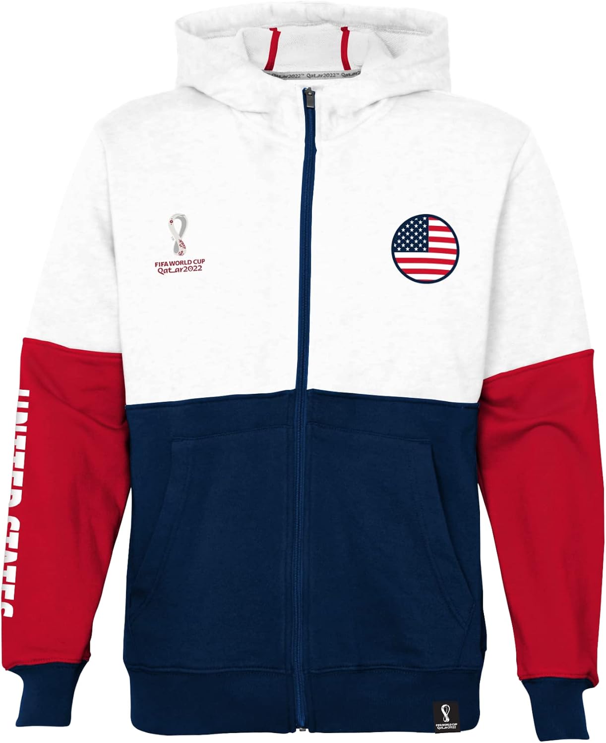 Outerstuff Unisex Kids' FIFA World Cup Country Contrast Panel Fleece Hoodie