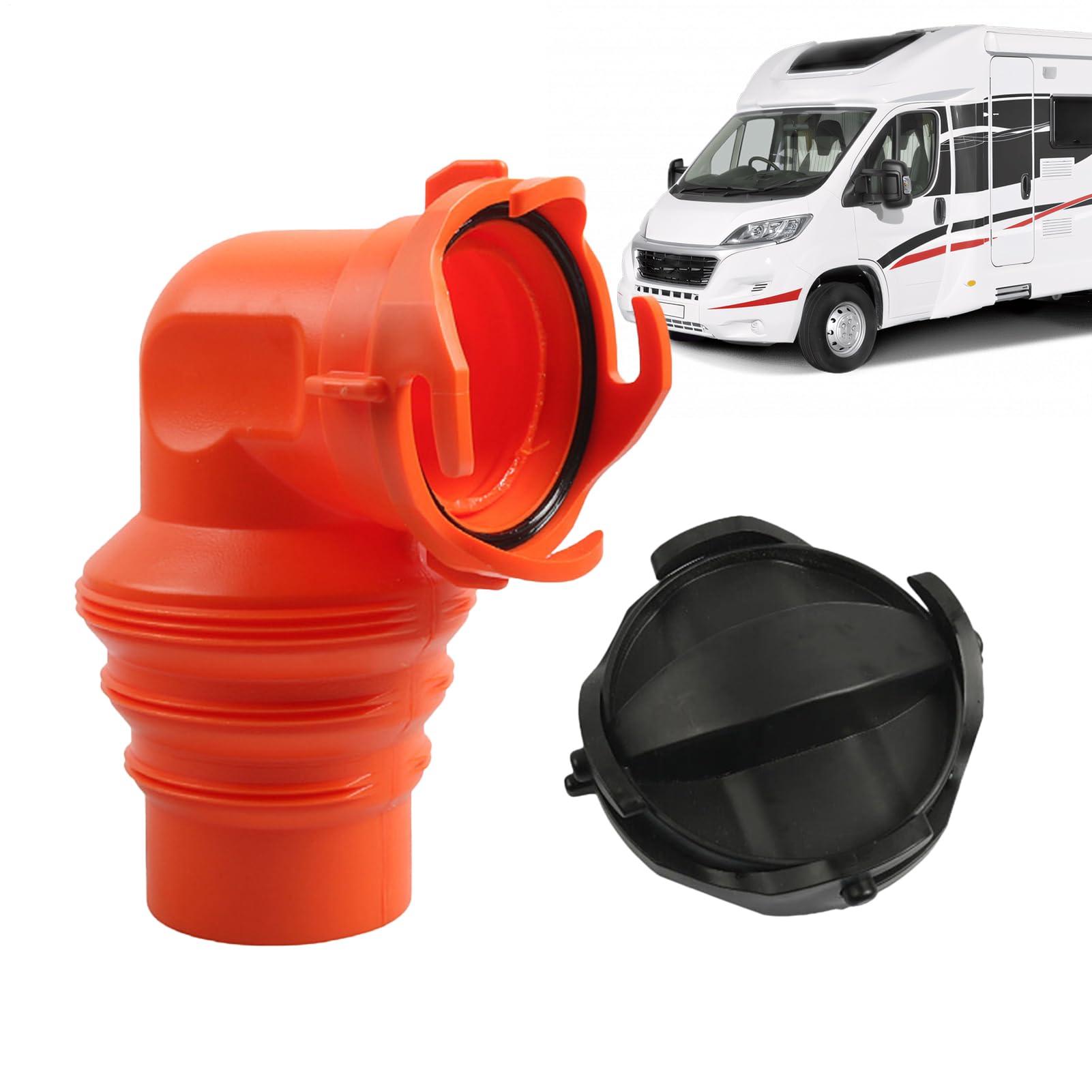 Conector de fontanería de 90 grados para manguera de alcantarillado de RV