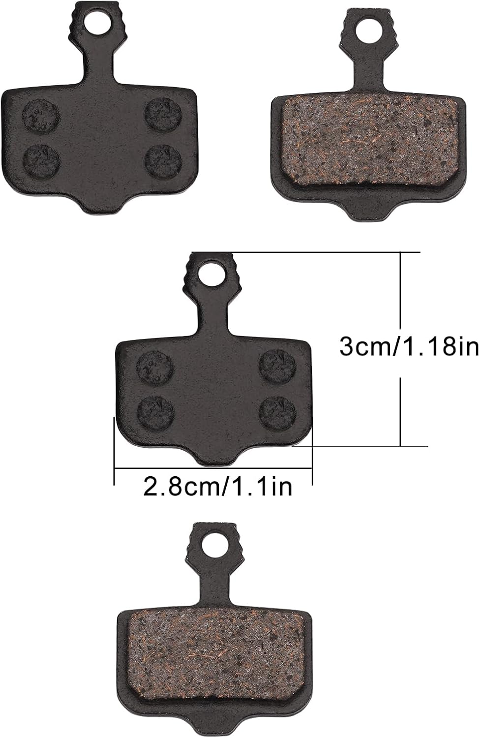 Brake Pads for Lectric XP Trike/Xpeak/Xpress/Xpedition/XP Lite/XP, Rear Front Disc Brake Pads E-Bike Brake Pad, Sturdy Durable Electric Bike Brake Pads, E-Bike Accessories for Lectric