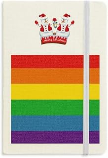 Rainbow Gay LGBT Caderno de boneco de neve com capa dura grossa