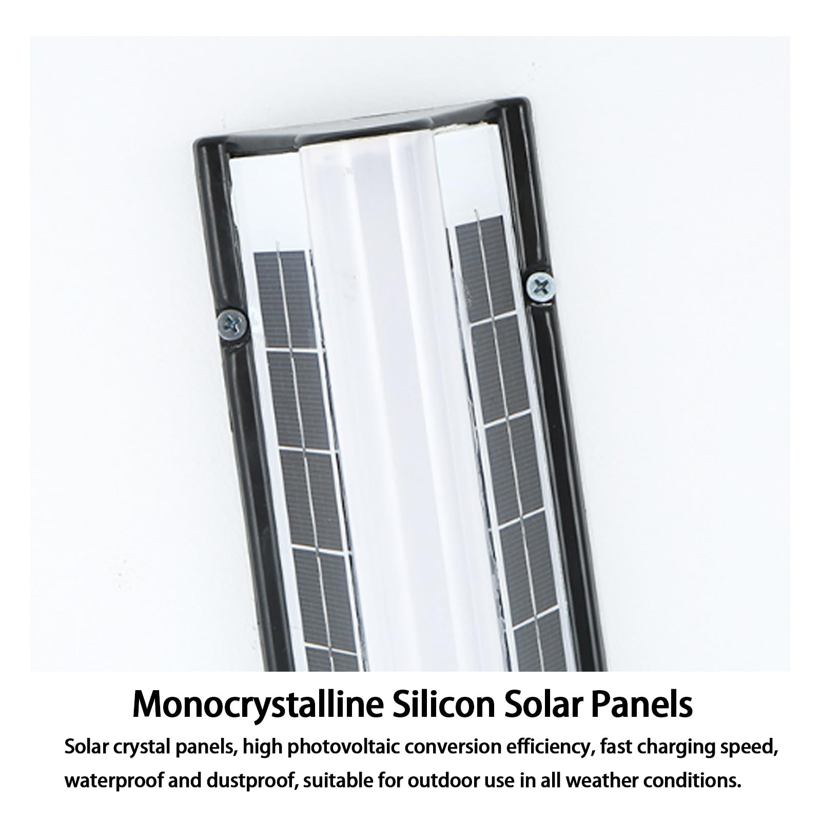 Długa zewnętrzna lampa ścienna LED ładowalna solarna wodoodporna lampa ścienna IP65 z pilotem nowoczesny akrylowy dekoracyjny na taras (60 cm, ciepłe światło)