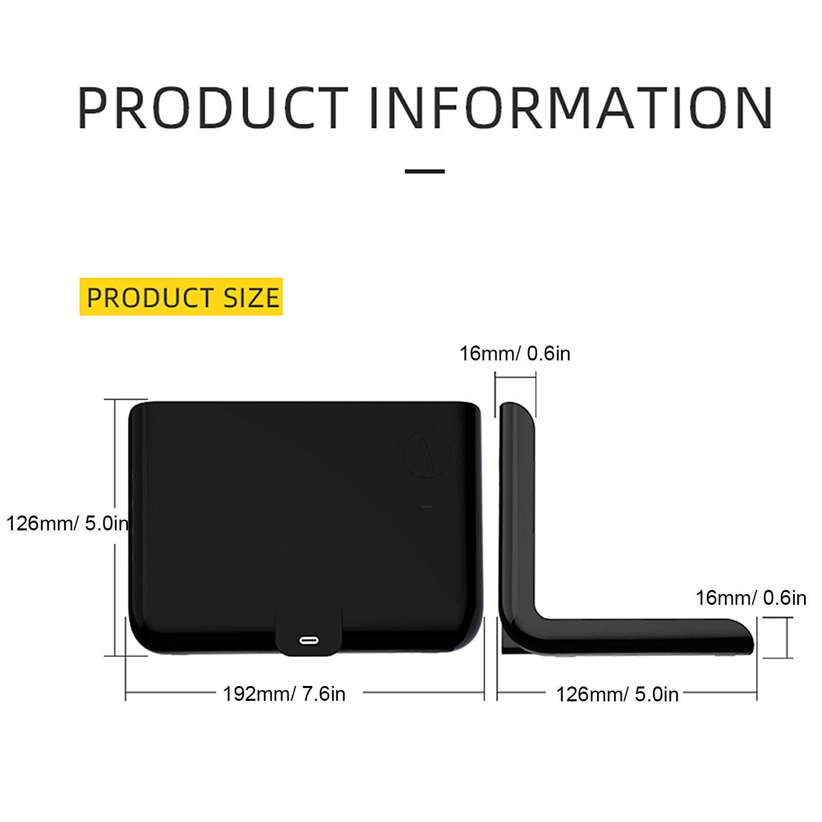 ASHATA Stazione di Ricarica Wireless con Sveglia,Sveglia Digitale da Comodino con Display a LED,Pad Caricatore con Abbinamento Automatico Wireless Veloce per Smartphone,Nero