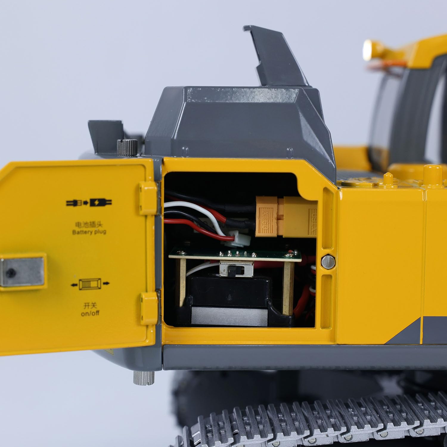 Excavadora hidráulica Double E RC 1/14 EC160E E111 aleación control remoto modelo I6S radiocontrol luz pasatiempo adultos Hobby