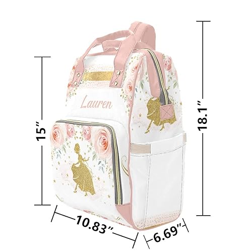 Miniatura 6 de Acuarela floral niña danza bolsas de pañales mochila con nombre personalizado bebé bolsa de lactancia bolsa de viaje bolsa de viaje regalos