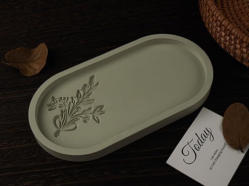 Miniatura 3 de Jesmonite, molde de silicona ovalada de cemento de yeso, molde de fundición de resina epoxi transparente para bricolaje, contenedor de joyería,