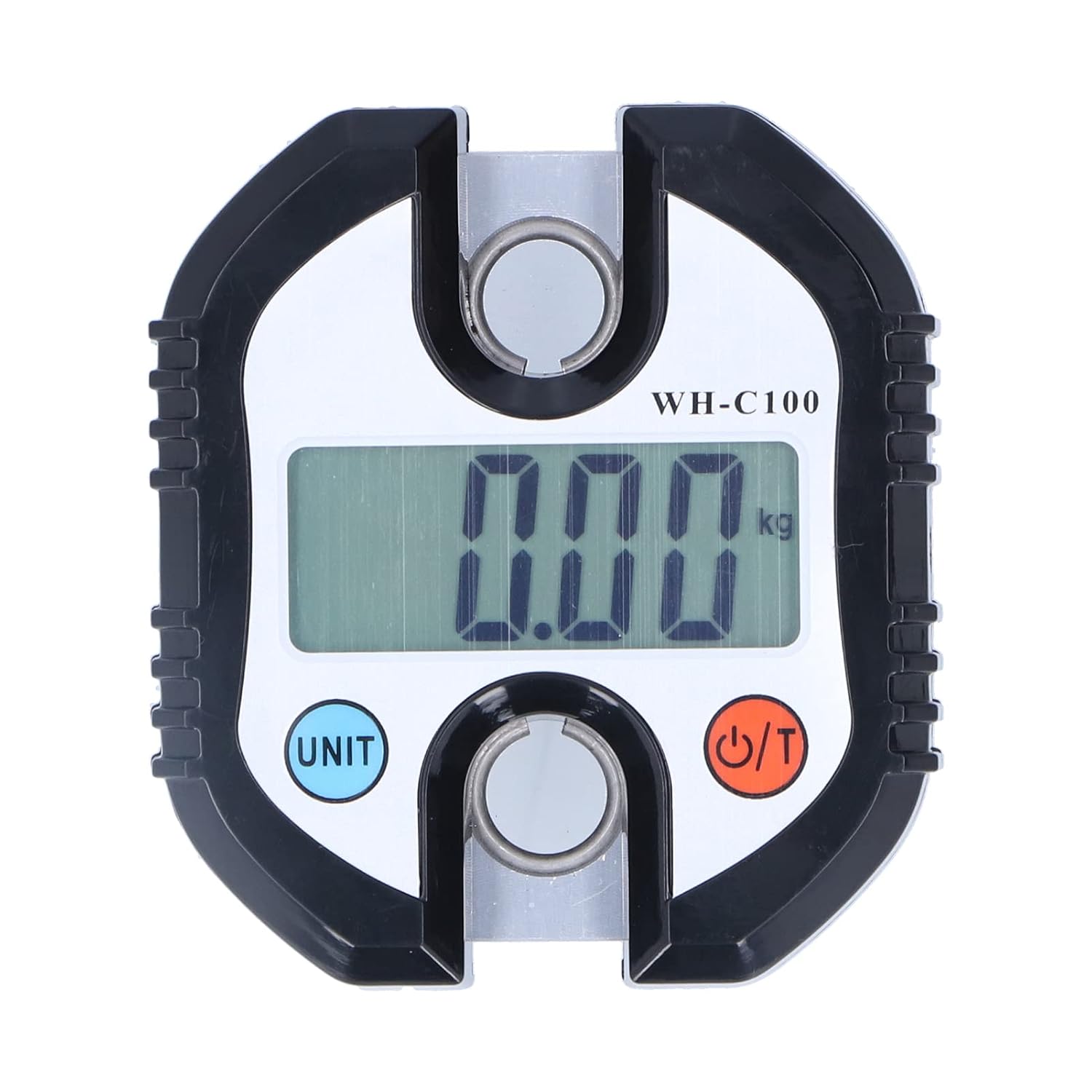 C100 Mini Crane Scale, Hanging Weight Scale with Double Accuracy Display, 150kg Heavy Duty Weighing Hang Scale for Weighing Groceries Luggage (Black)